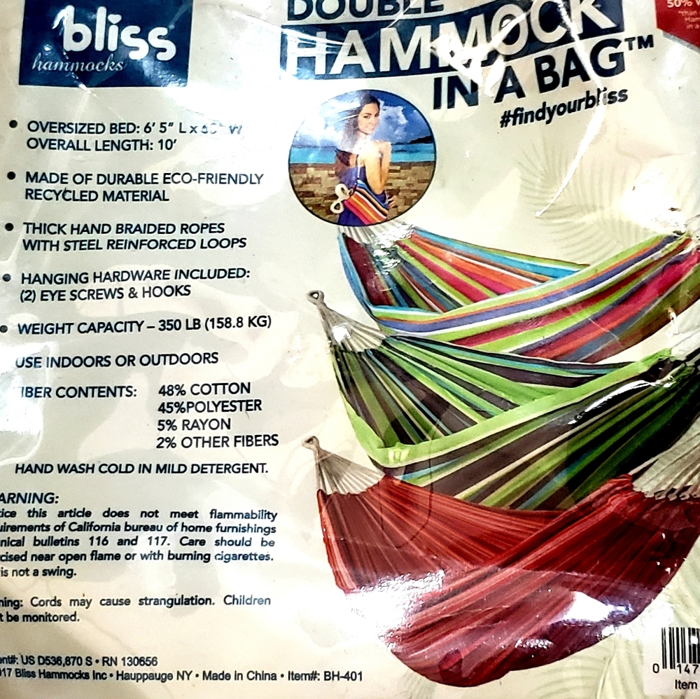 Bliss Hammock in a Bag